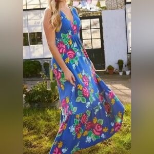 Matilda Jane NWT floral sleeveless maxi dress, size M